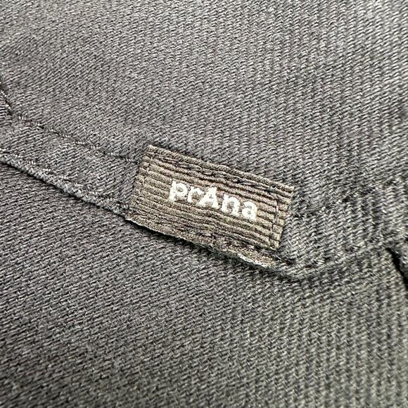 Prana Pants Womens Medium Black Cuyamaca Oversized Barrel Cotton Mid Rise Casual - Picture 8 of 14